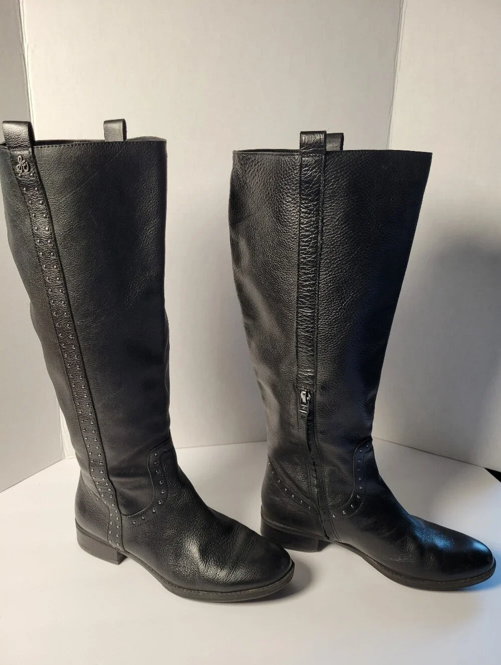 Womens Sam Edleman Prina Studded Riding Boot
